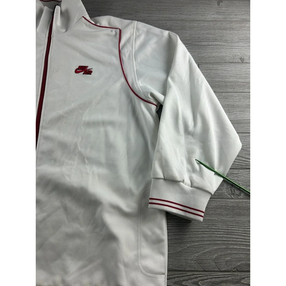 Nike Air Jacket Mens 2XL Full Zip Track Athletic Set It Off Revolution White Y2k_3